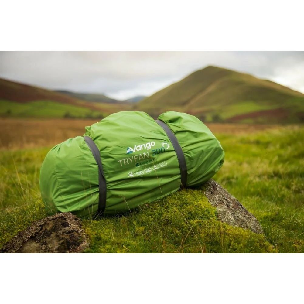 Vango Tryfan 300 Tent - 3 Person Tent Vango Green Packed