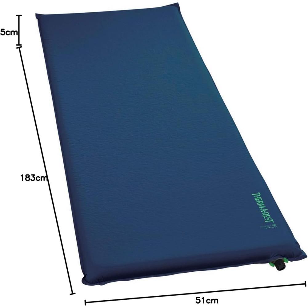 Therm-a-Rest BaseCamp Sleeping Pad - Regular (Poseidon Blue) measurement