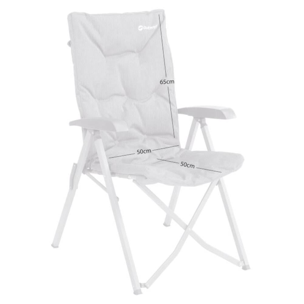 Outwell Yellowstone Lake Reclining Camping Chair - Measurements