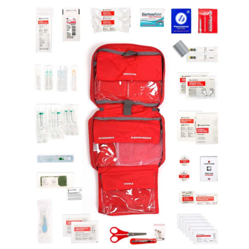 Lifesystems Solo Traveller First Aid Kit layout