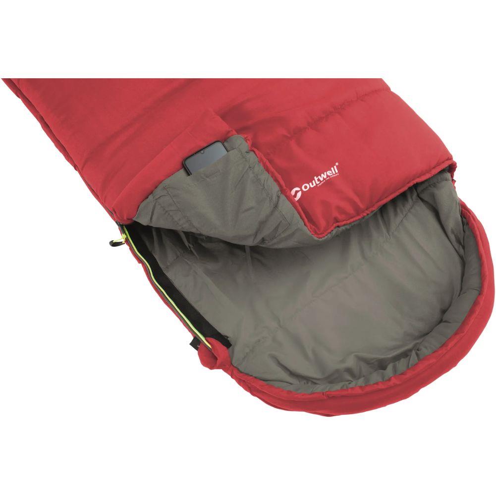 Outwell Campion Junior Sleeping Bag (Red) slight