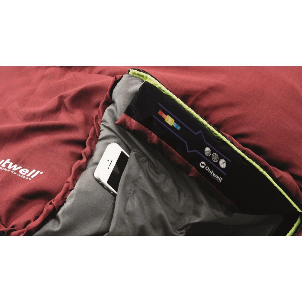 Outwell Campion Junior Sleeping Bag (Red) inner