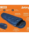 Vango Atlas Junior Sleeping Bag (Ink Blue)