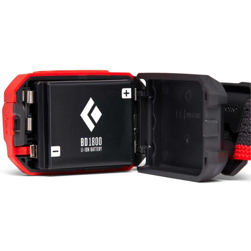 Black Diamond 1800 Rechargeable Battery & Charger red