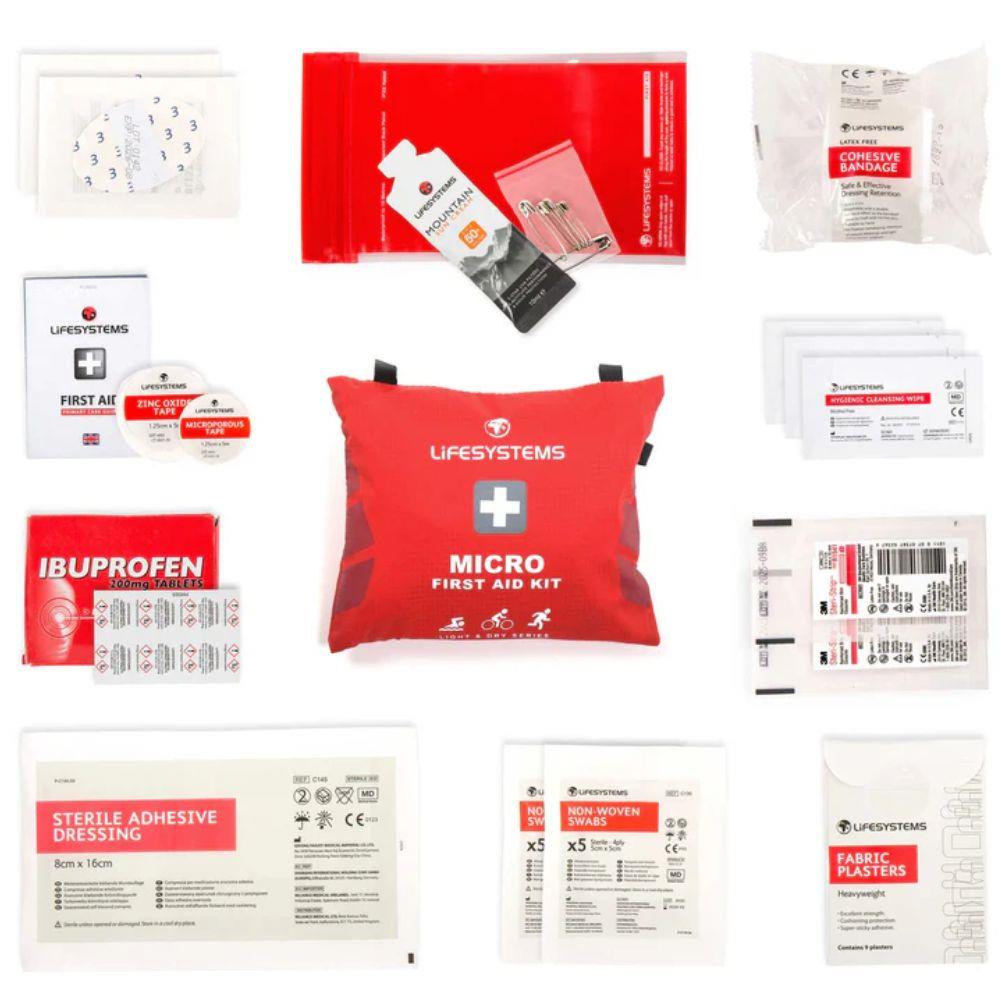 LifeSystems Light and Dry Nano First Aid Kit layout