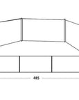 Easy Camp Windscreen Shore diagram