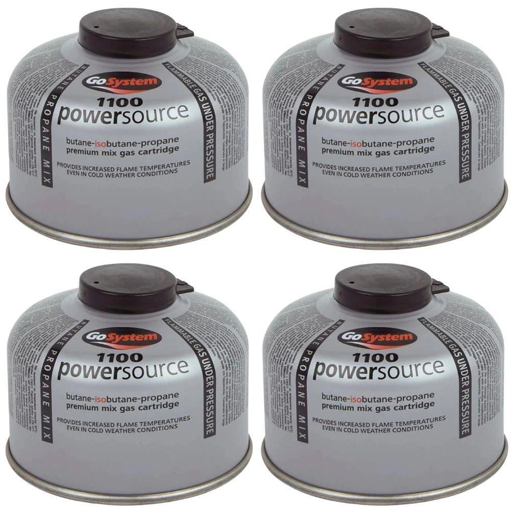 GoSystem Powersource 100 (4 Pack) - Butane Propane Threaded Mix 100g Gas Cartridge