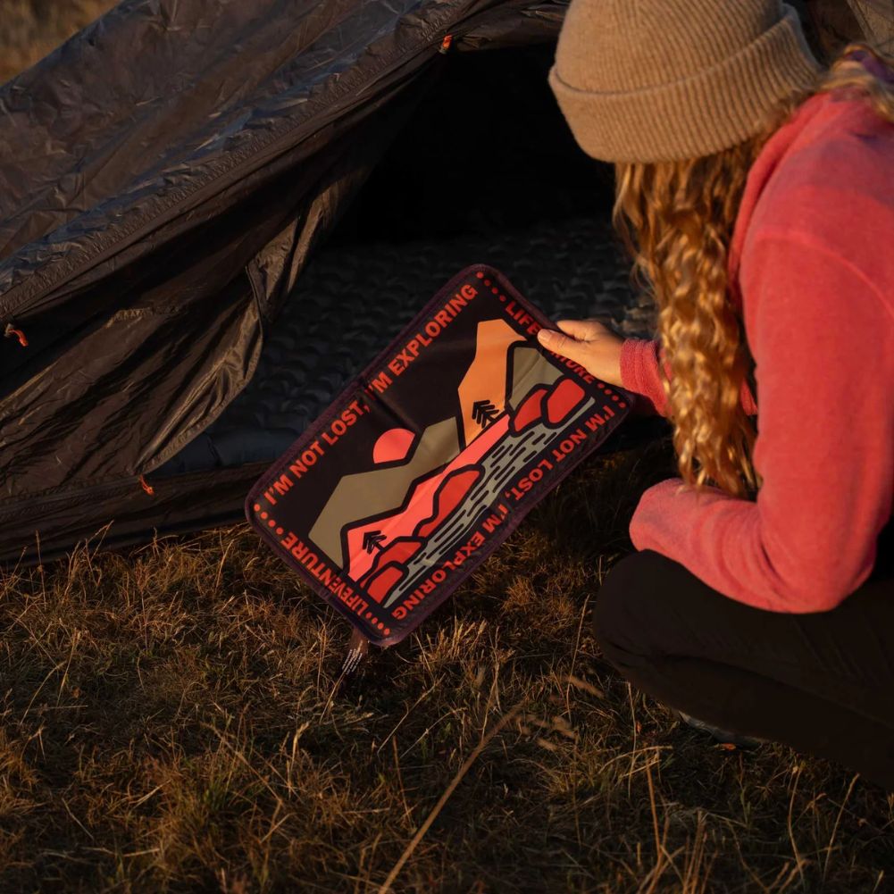LifeVenture Sit Mat (Mountain Print) Looking