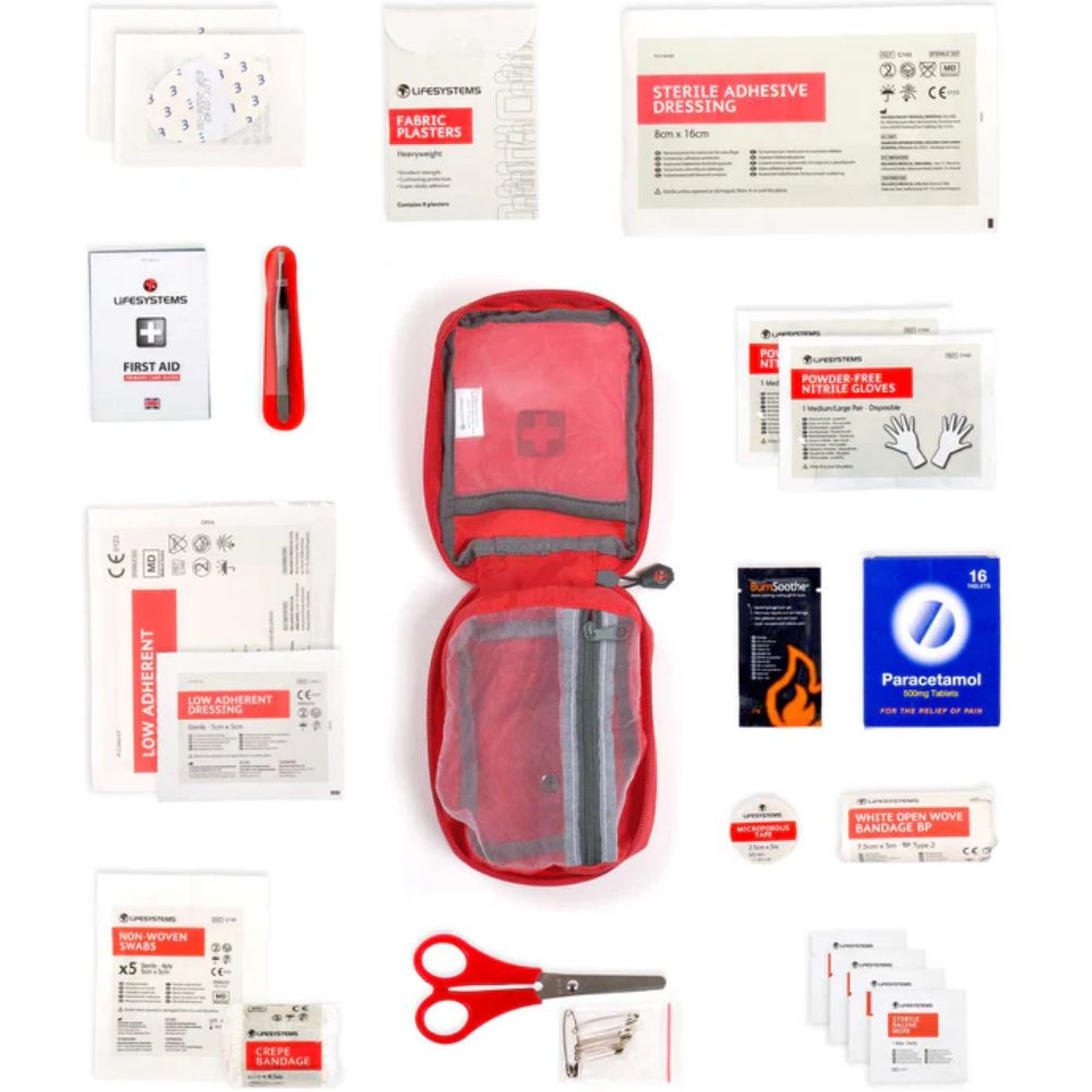Lifesystems Trek First Aid Kit layout