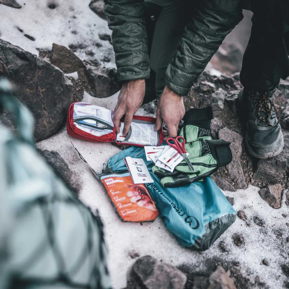 Lifesystems Trek First Aid Kit opened and used