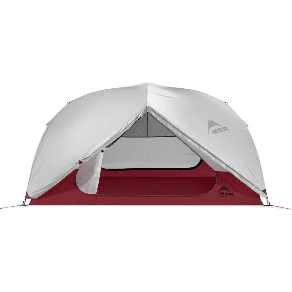 MSR Elixir 3 Tent - 3 Person Backpacking Tent (White) outer front