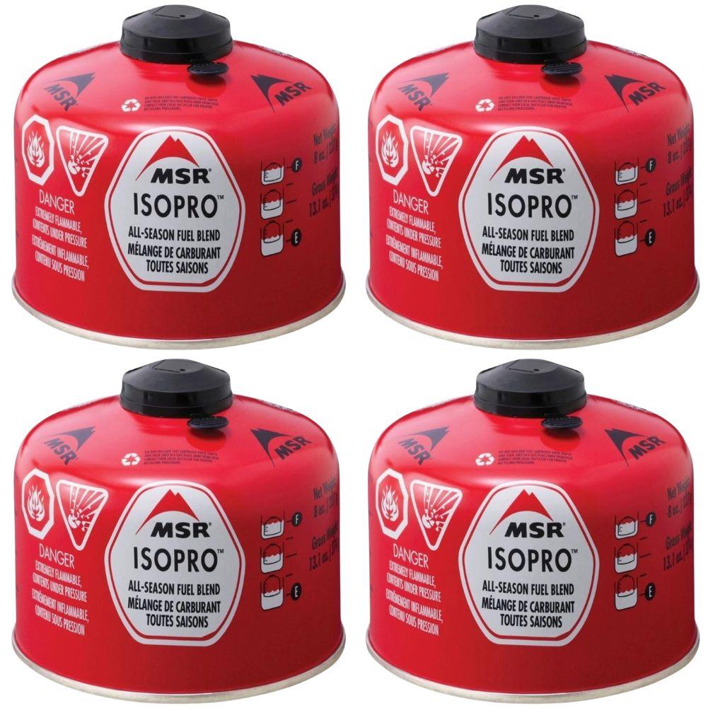 MSR IsoPro Fuel Gas Cartridge 227g (4 Pack)