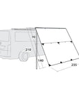 Outwell Hillcrest Tarp Vehicle Shelter diagram