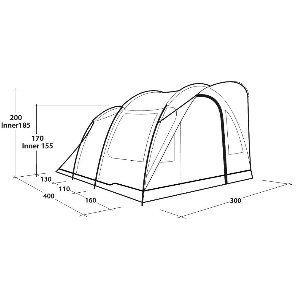Outwell Tent Sky 4 - 4 Man Tunnel Tent