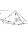 Robens Fairbanks Grande - 7 Man Tent measurement