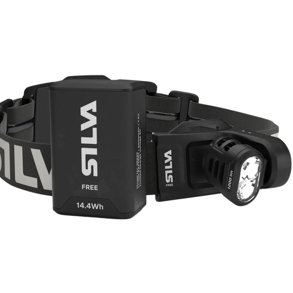 Silva Free 1200 XS Head Torch bnattery on
