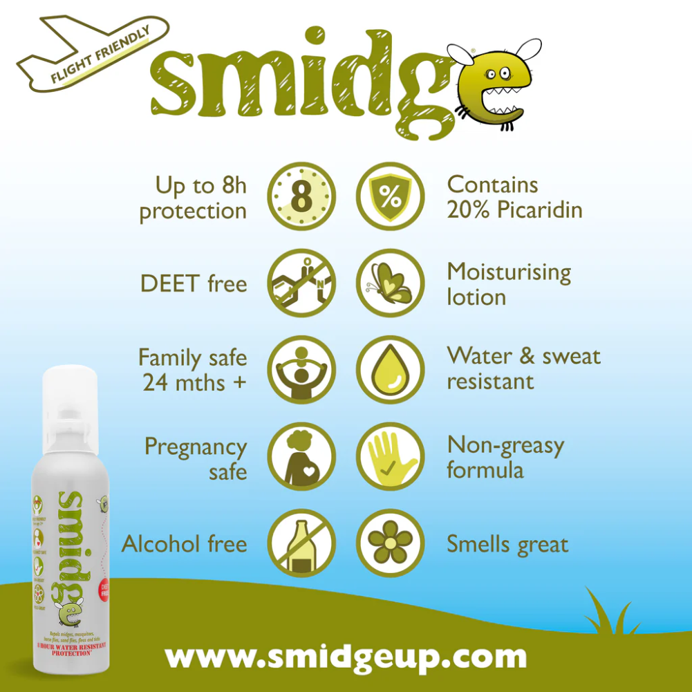 Smidge Midge and Insect Repellent Spray 75ml - Info 3 