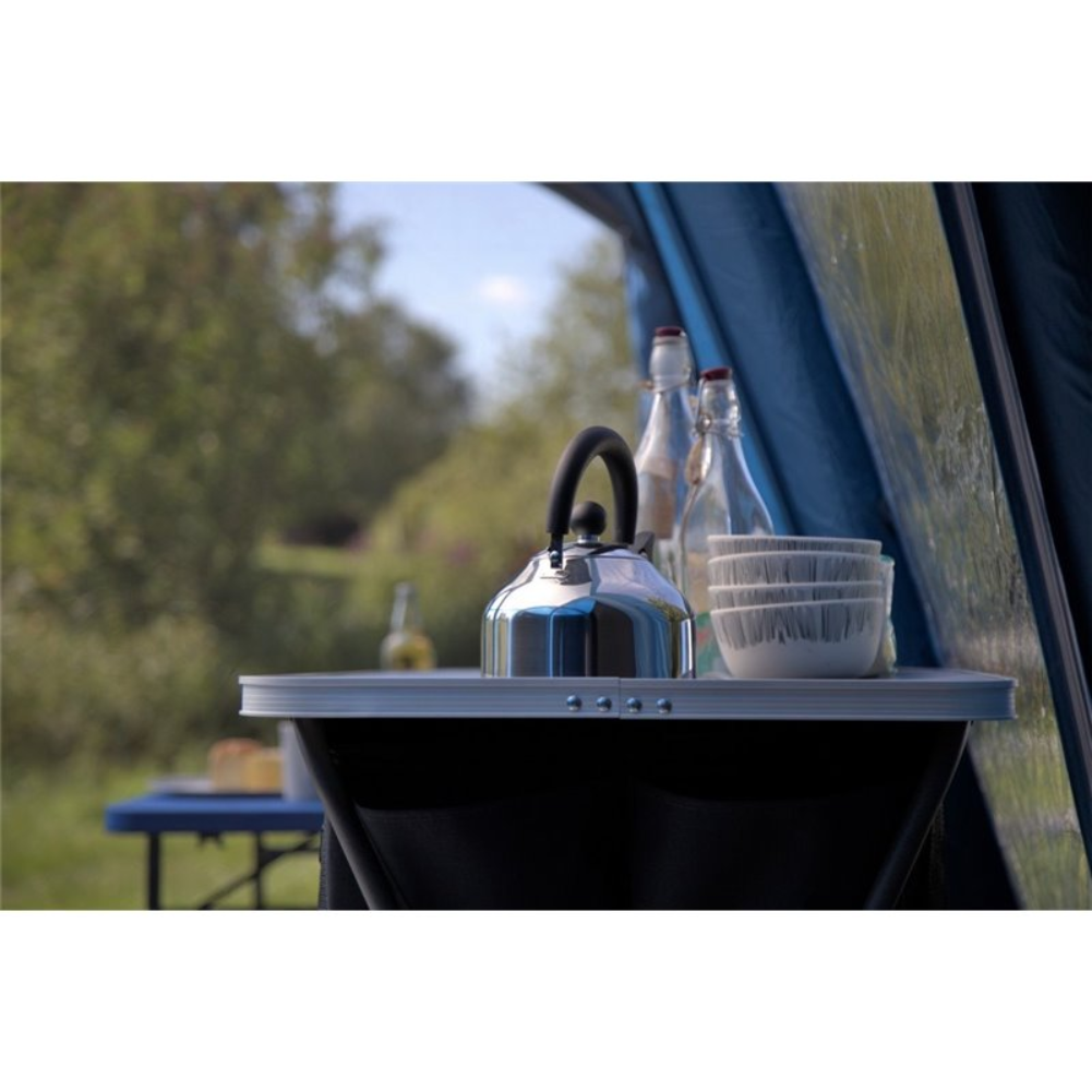 Vango 1.6L Stainless Steel Kettle with Folding Handle back view