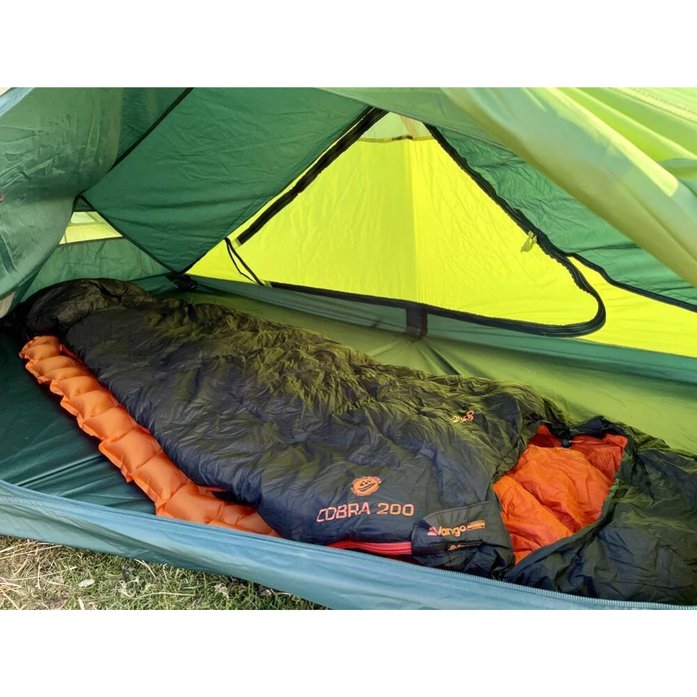 Vango Cobra 200 Down Sleeping Bag inside tent