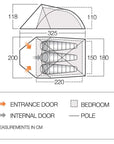 Vango Helvellyn 300 Trekking Tent - Sizes