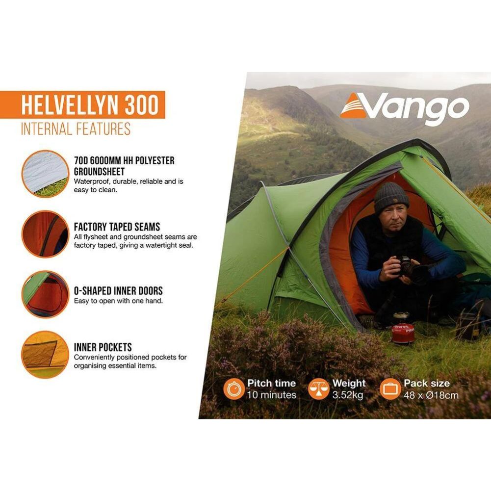 Vango Helvellyn 300 Trekking Tent - Internal Features