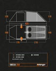Vango Omega 250 Eco Tent - 2 Man Tunnel Tent