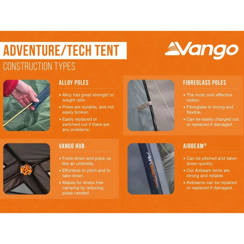 Vango Tay 400 Tent - 4 Man Tent (Deep Blue)