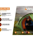 Vango Helvellyn 200 Trekking Tent - 2 Man Semi-Geodesic Tent - Internal Features