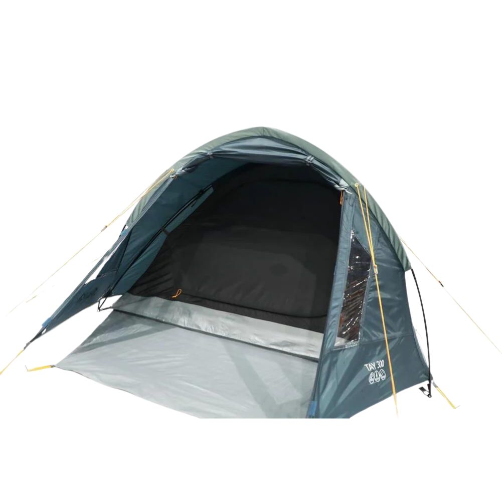 Vango Tay 300 Tent - 3 Man Tent (Deep Blue) - Main Door Open