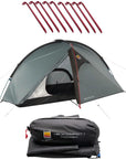 Wild Country Helm Elite 1 Tent + Helm Compact 1 Footprint + Free Wild Country Aluminium Alloy V-Angle Peg (10 Pack)