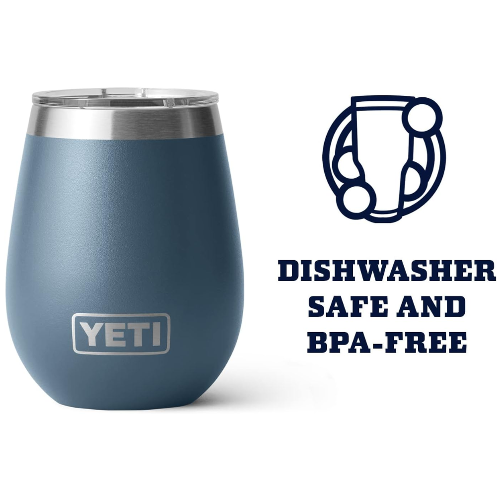 Yeti Rambler 10 OZ  Wine Tumbler (Navy)