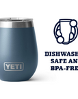 Yeti Rambler 10 OZ  Wine Tumbler (Navy)