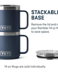 Yeti Rambler Mug 14OZ (Navy)