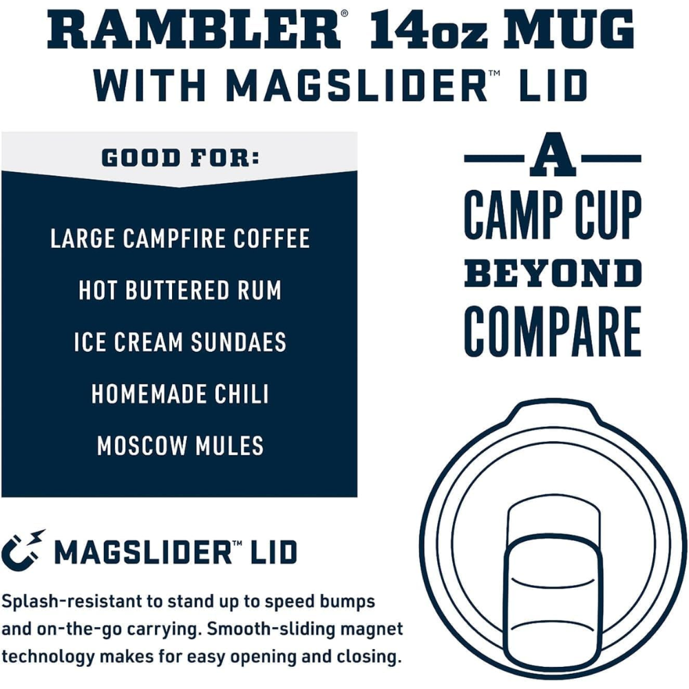 Yeti Rambler Mug 14OZ (Navy)