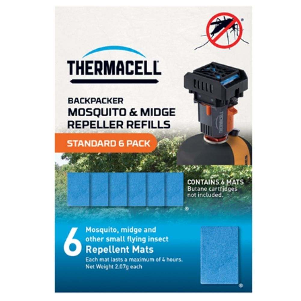 Thermacell Backpacker Standard Mosquito &amp;amp; Midge Repellent Mat Refill Pack (6 Pack)