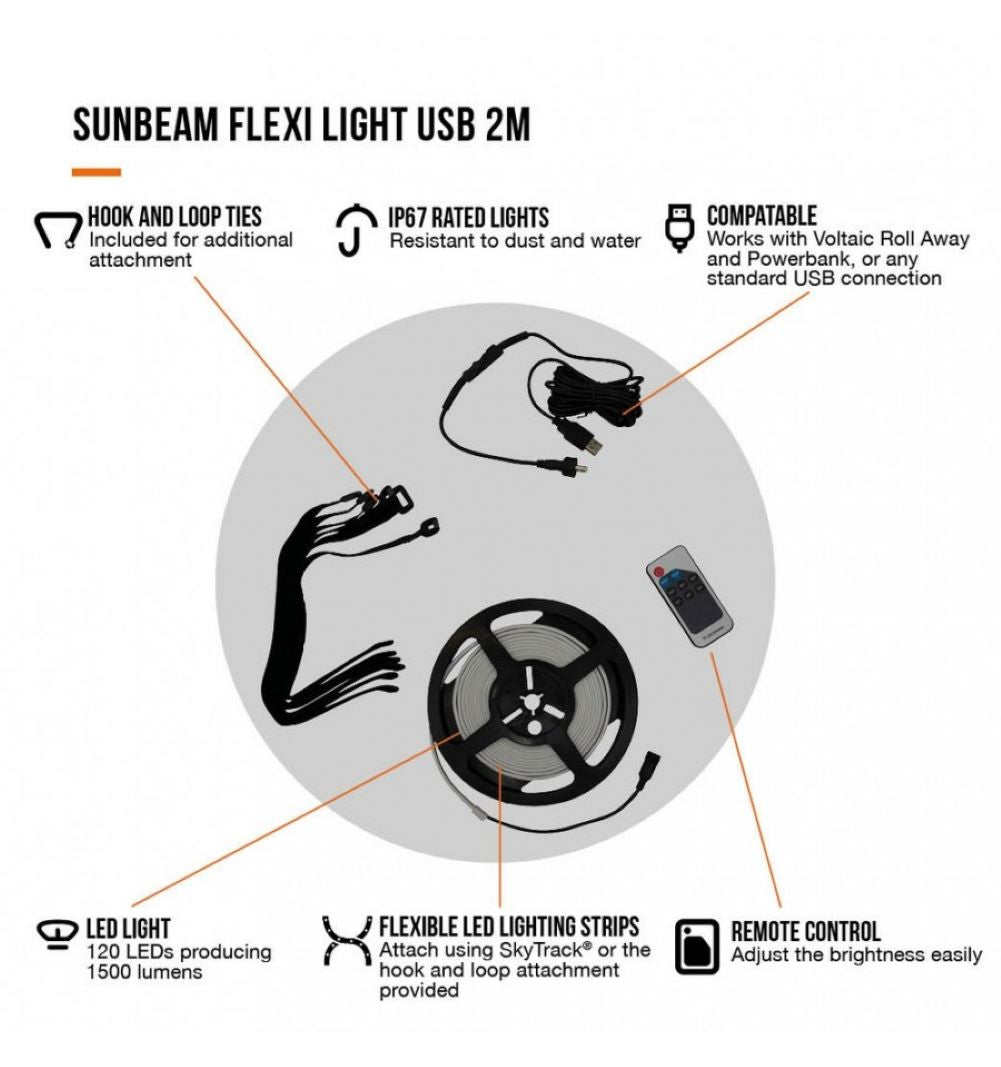 Vango Sunbeam Flexi Light USB - 2 Metres
