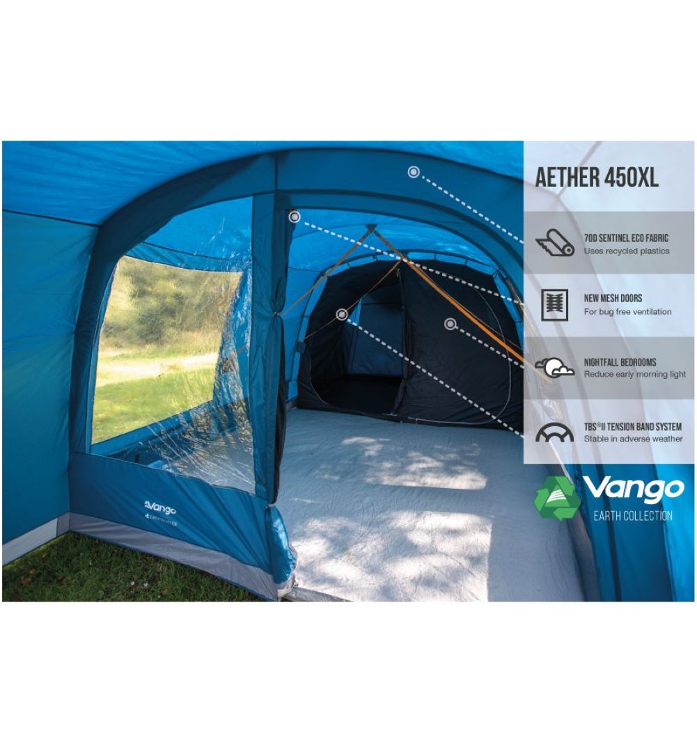 Vango Aether 450XL Tent - 4 Person Tent