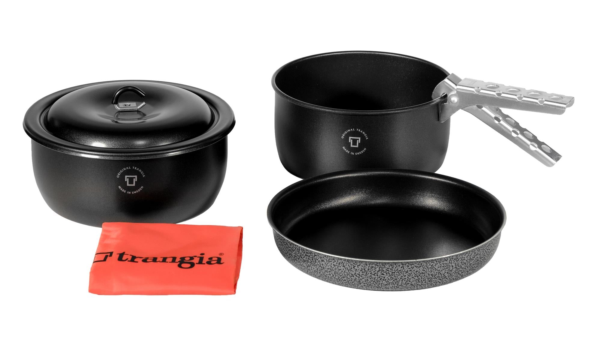 Trangia Tundra 3 Cook Kit - 2 Non-Stick Pots With Lid &amp;amp; Frying Pan