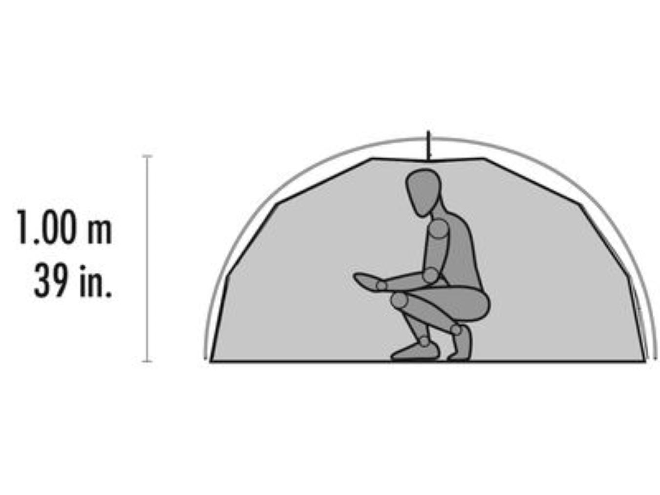MSR Elixir 1 Tent - 1 Person Solo Tent  (White)