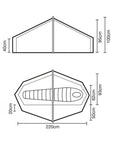 Terra Nova Laser Compact 1 Tent - 1 Man Lightweight Tent (2024) diagram