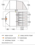 Vango Winslow 11 500 Tent - 5 Man Family Weekend Tent (2022)