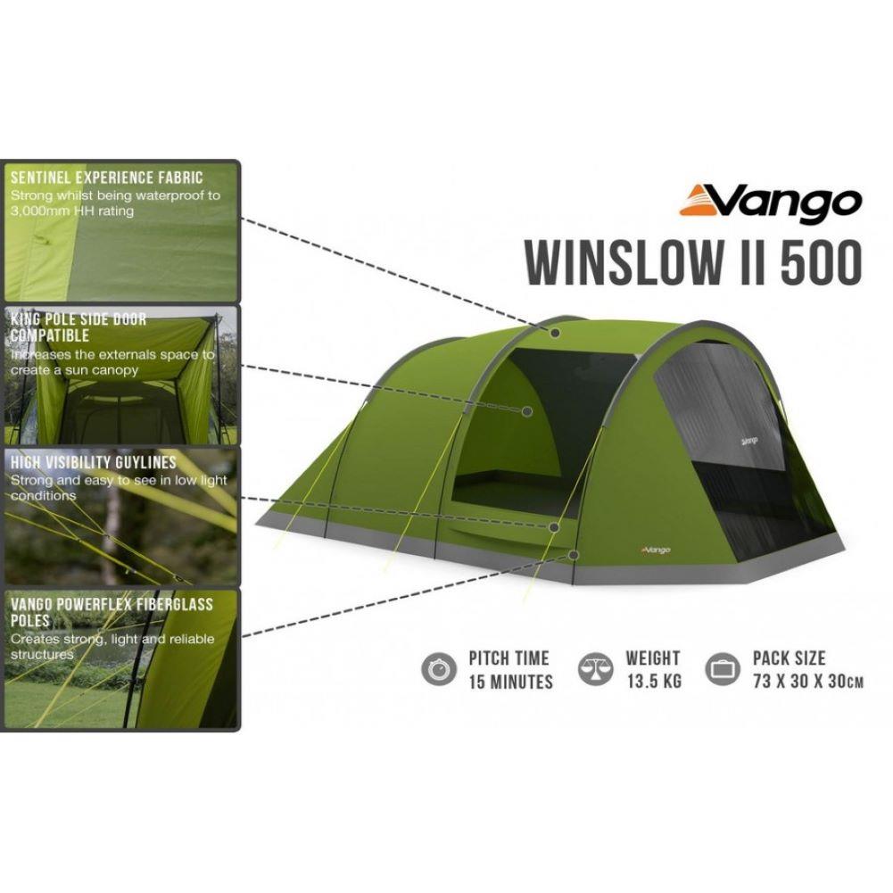 Vango Winslow 11 500 Tent - 5 Man Family Weekend Tent (2022)