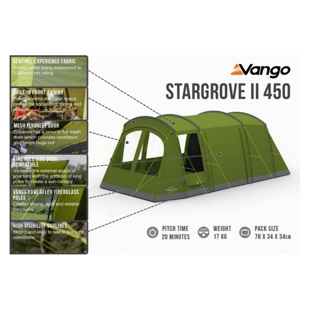 Vango Stargrove 11 450 Poled Tent - 4 Man Family Tent (2022)