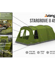 Vango Stargrove 11 450 Poled Tent - 4 Man Family Tent (2022)