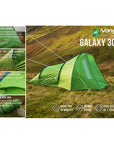 Vango Galaxy 300 Eco Tent - 3 Man Tent - External Features