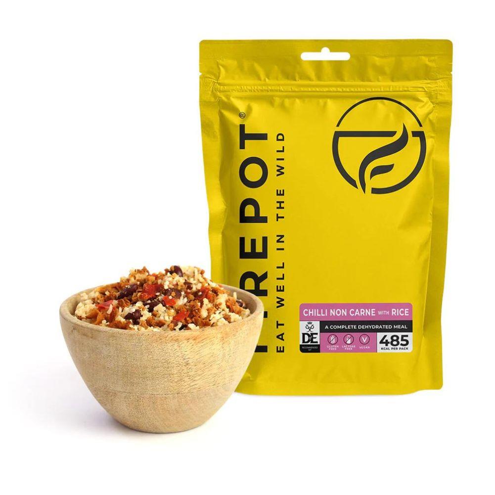 Firepot Food Vegan Chilli NON Carne with Rice - Reg 135g Dehydrated Camping Meal