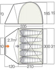 Vango Berkeley 500 Tent Footprint 310cm x 335cm