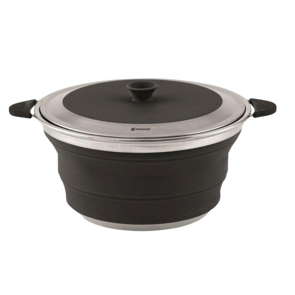 Outwell Collaps Pot with Lid 2.5L (Midnight Black)