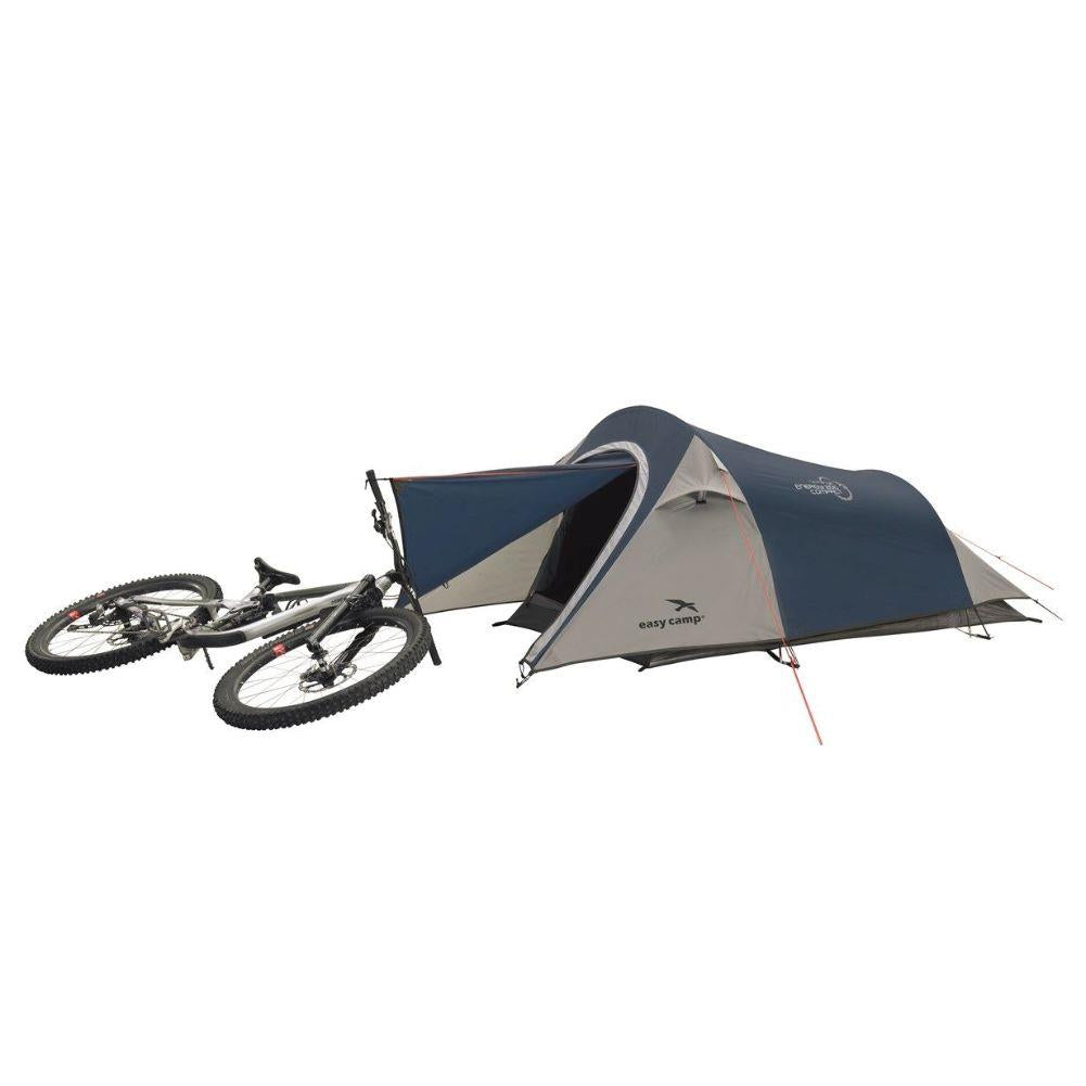 Easy Camp Energy 200 Compact Tent - 2 Man Tent - Pitched Using Bike 
