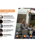 Vango Castlewood 800xl Package Tent - 8 Man Poled Family Tent (2023) Statistics